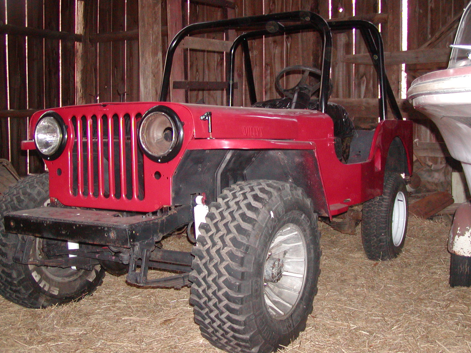 46 willy's cj2a bright red