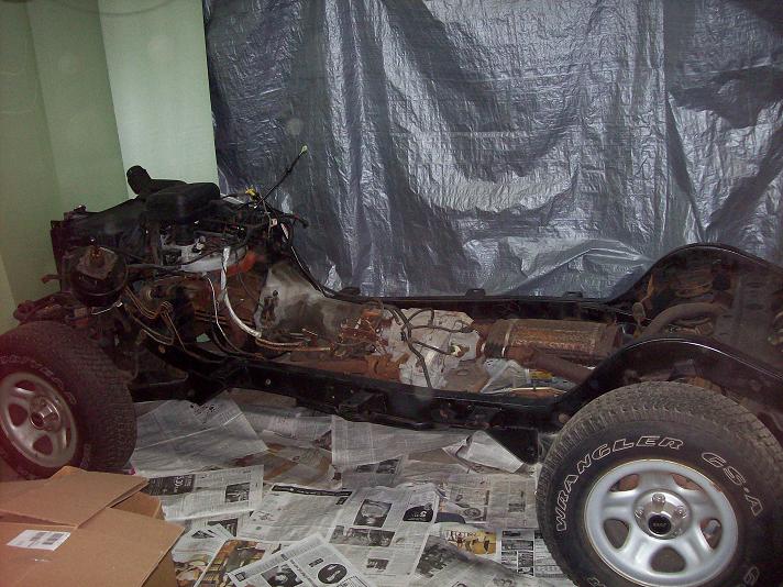 jeep engine,tranny,danas,frame